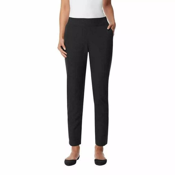 32 Degrees Womens Ankle Length Stretch Pull-On Pants, BLACK, XS - Picture 1 of 3